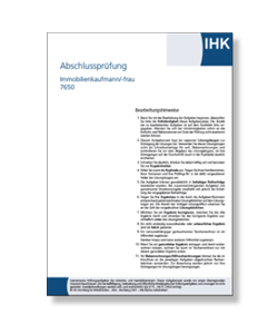 Original IHK-Prüfungen Abschlussprüfung Immobilienkaufmann / Immobilienkauffrau